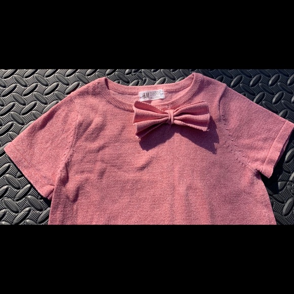 h&m Girls Pink Sparkly Dress sz 8-10y - Picture 2 of 2